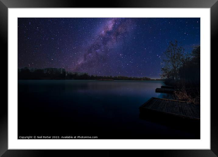 Star kissed skies Framed Mounted Print by Neil Porter