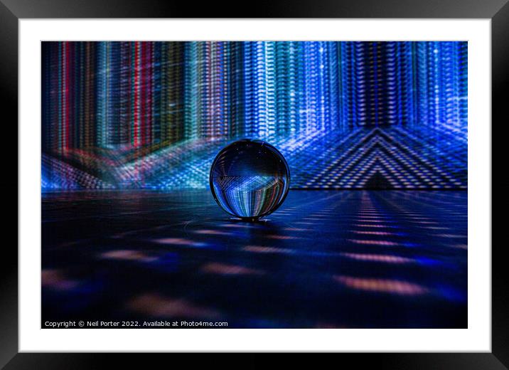 Patters of light Framed Mounted Print by Neil Porter