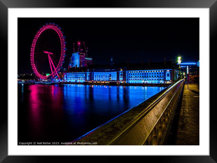 Eyelines Framed Mounted Print by Neil Porter