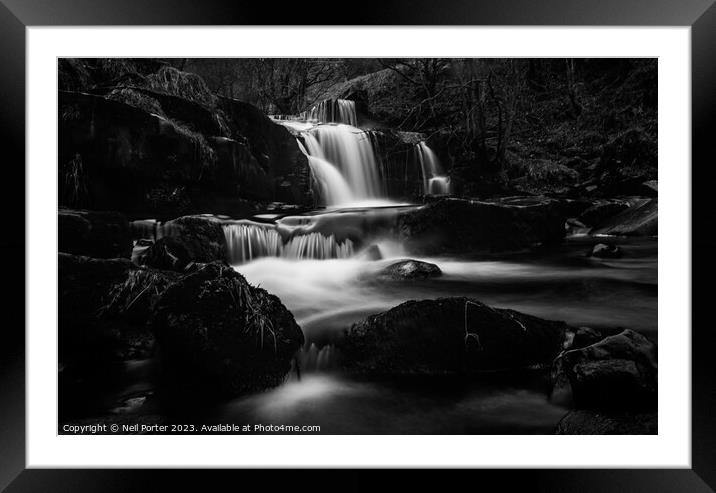 Chasing waterfalls Framed Mounted Print by Neil Porter