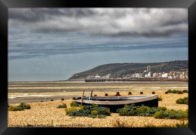 Beachy Head on the horizon  Framed Print by Gareth Parkes