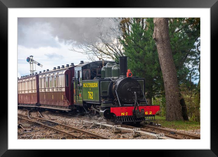 Lyn, Southern 762 Locomotive Framed Mounted Print by Fiona Etkin