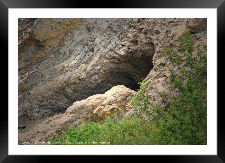 Outdoor stonerock Framed Mounted Print by PAULINE Crawford