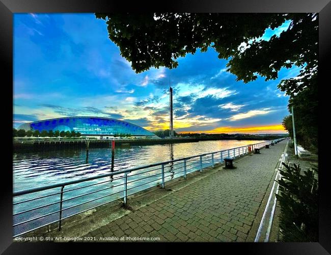 Glasgow Science Centre Framed Print by Stu Art Glasgow