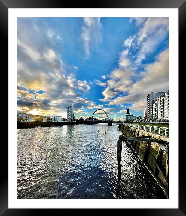 Coastguards on the Clyde  Framed Mounted Print by Stu Art Glasgow