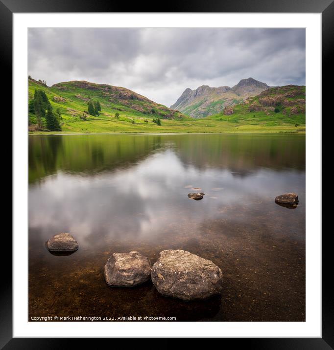 Blea Tarn Framed Mounted Print by Mark Hetherington