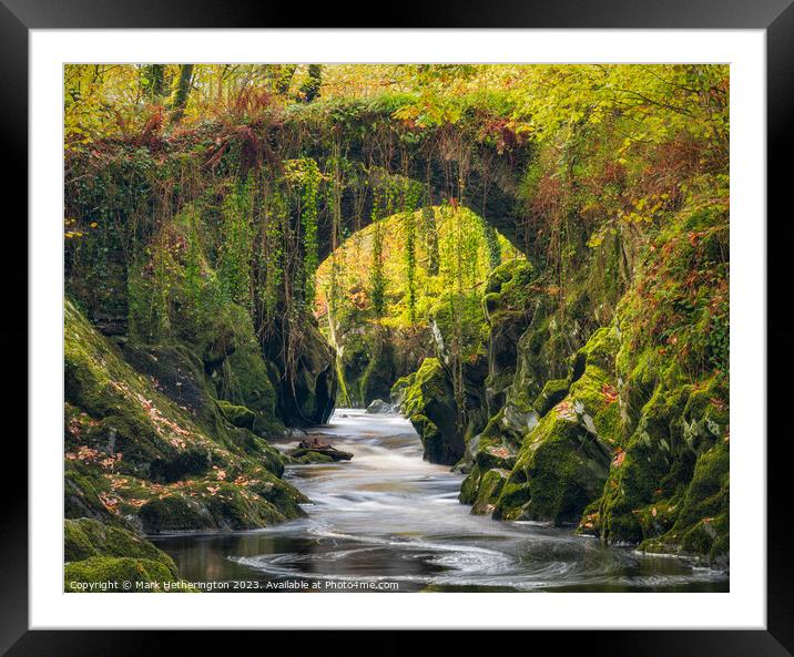 Penmachno Bridge Framed Mounted Print by Mark Hetherington