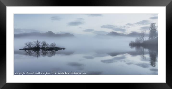 Tranquillity at Derwentwater Framed Mounted Print by Mark Hetherington