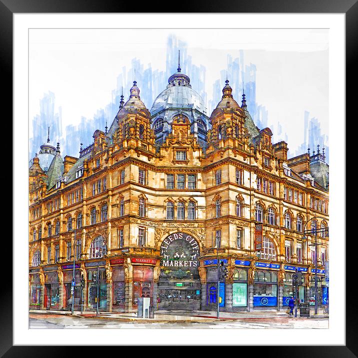 Leeds City Markets Framed Mounted Print by Picture Wizard