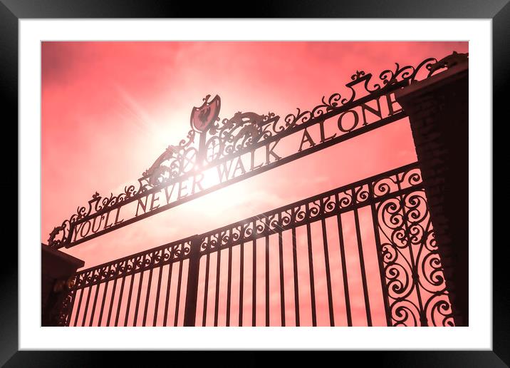 The Shankly Gates Framed Mounted Print by Picture Wizard