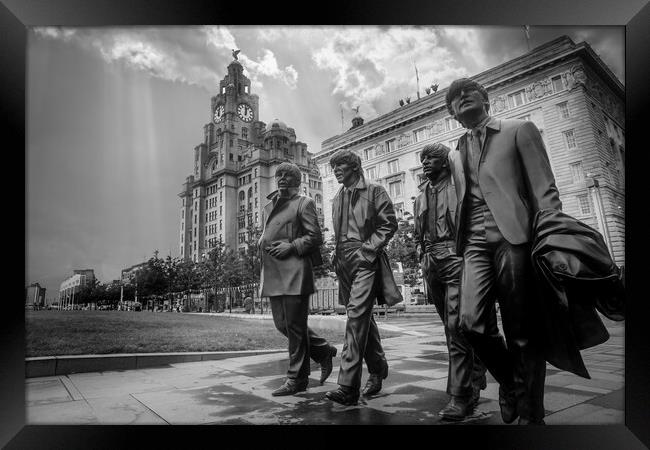 The Beatles Statue Framed Print by Picture Wizard