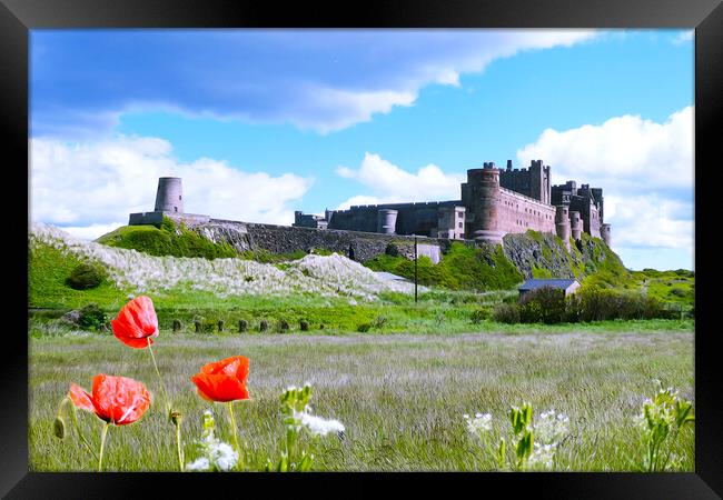 Bamburgh Castle Framed Print by Picture Wizard