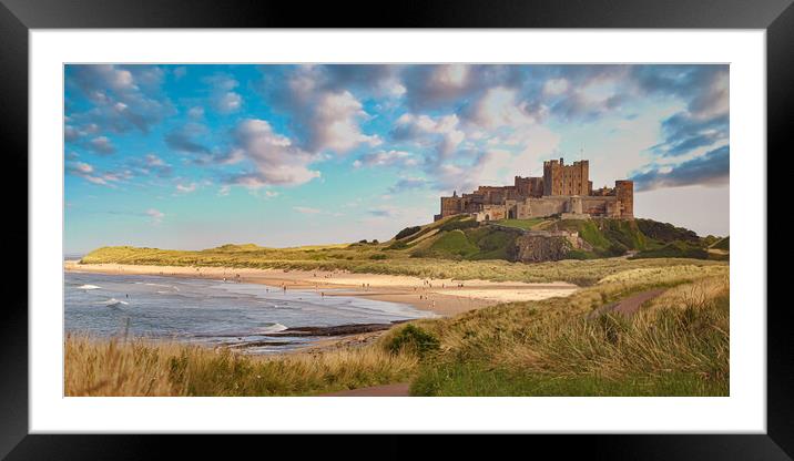 Bamburgh Castle Framed Mounted Print by Picture Wizard