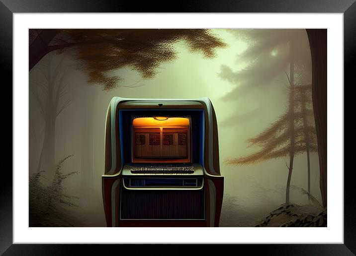 Abstract Jukebox Framed Mounted Print by Picture Wizard