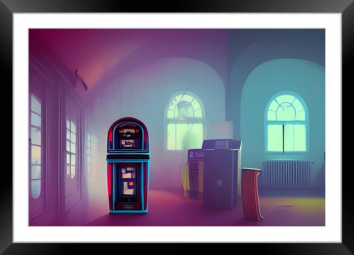 The Jukebox Framed Mounted Print by Picture Wizard