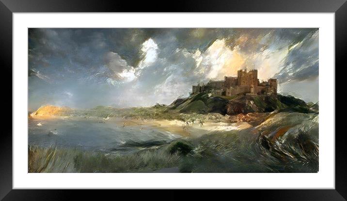 Bamburgh Castle Framed Mounted Print by Picture Wizard