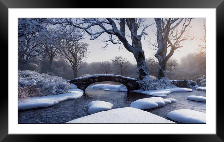 Snowy Morning Framed Mounted Print by Picture Wizard
