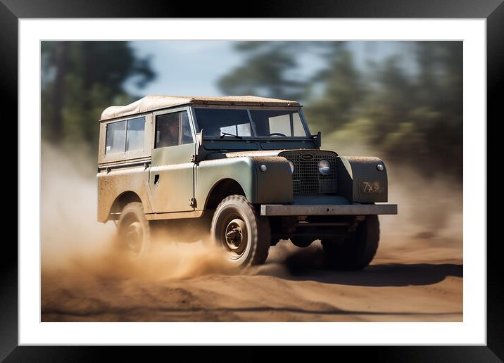 Landrover Defender Mk1 Framed Mounted Print by Picture Wizard