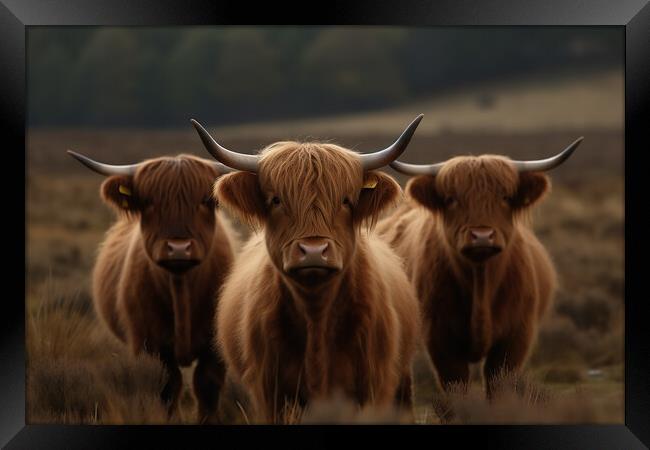 Highland Cattle 3 Framed Print by Picture Wizard