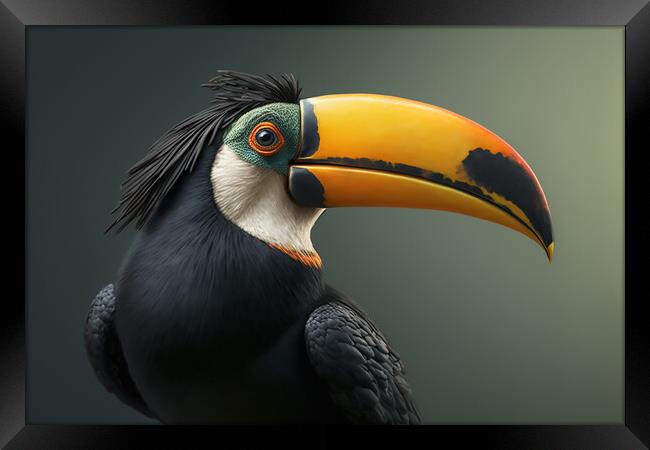 Toucan Framed Print by Picture Wizard