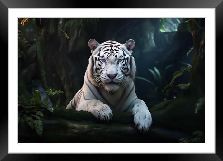 Eye Of The Tiger Framed Mounted Print by Picture Wizard