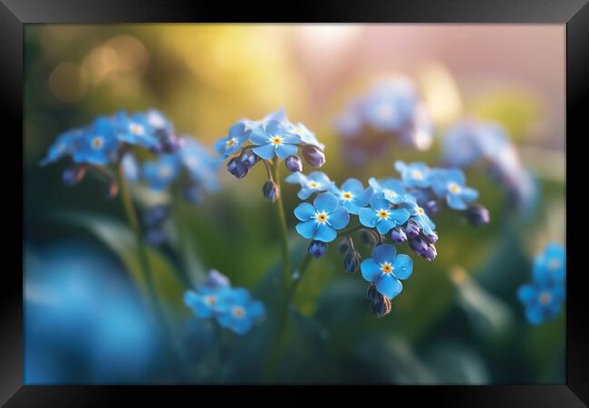 Forget Me Not Framed Print by Picture Wizard
