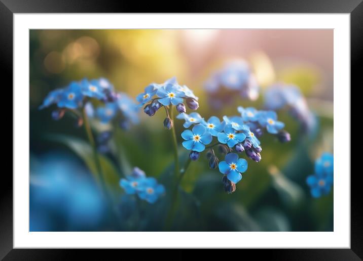 Forget Me Not Framed Mounted Print by Picture Wizard