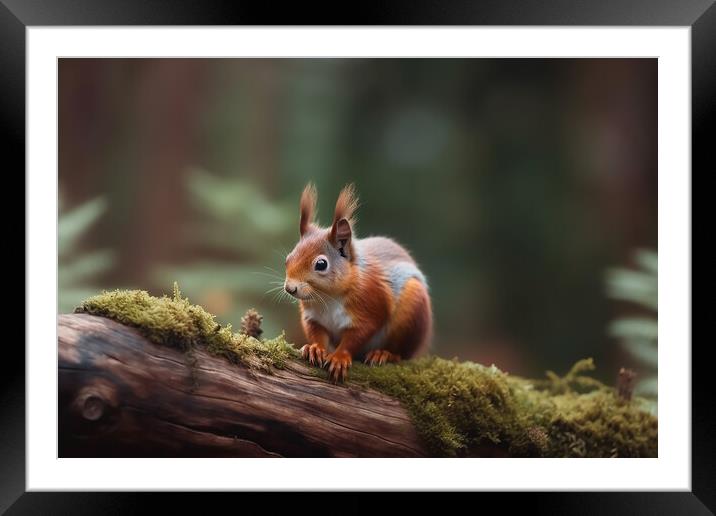 The Red Squirrel (Sciurus vulgaris)  Framed Mounted Print by Picture Wizard