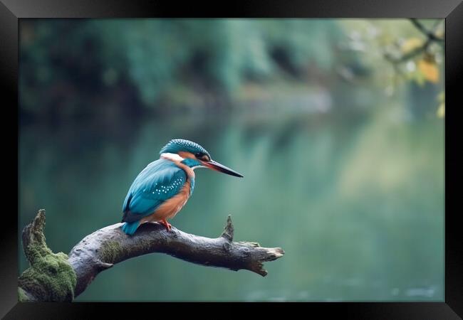 The King Fisher Framed Print by Picture Wizard