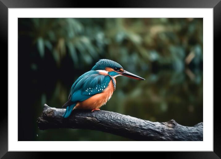 The King Fisher Framed Mounted Print by Picture Wizard