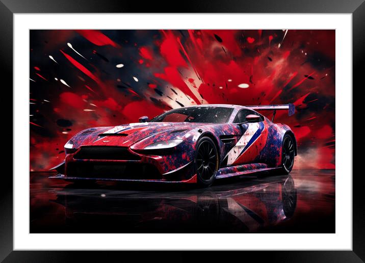 Vulcan Splatter Framed Mounted Print by Picture Wizard