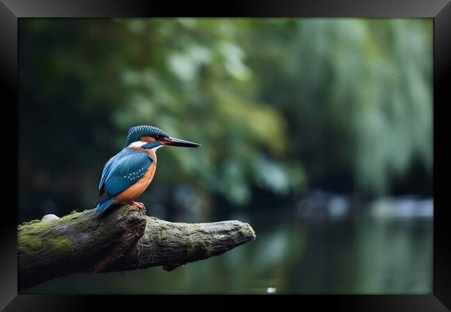 Kingfisher Framed Print by Picture Wizard