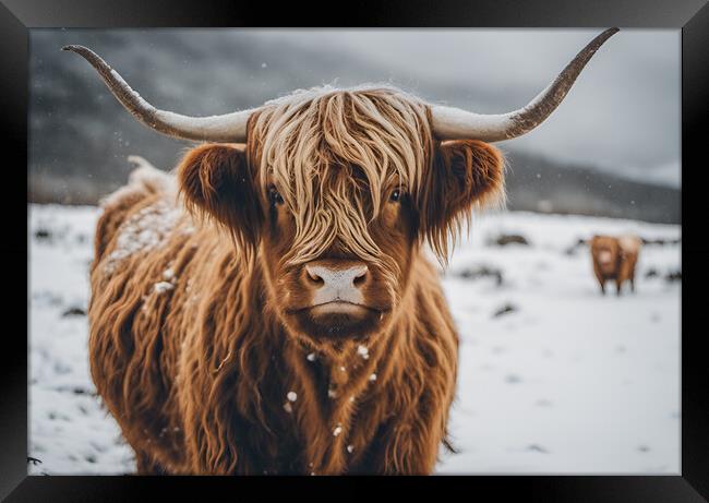 Highland Cattle Framed Print by Picture Wizard
