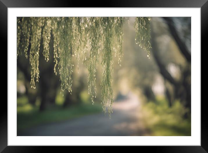 Willow Tree Framed Mounted Print by Picture Wizard