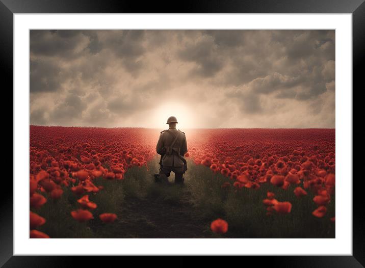 We Will Remember Them Framed Mounted Print by Picture Wizard