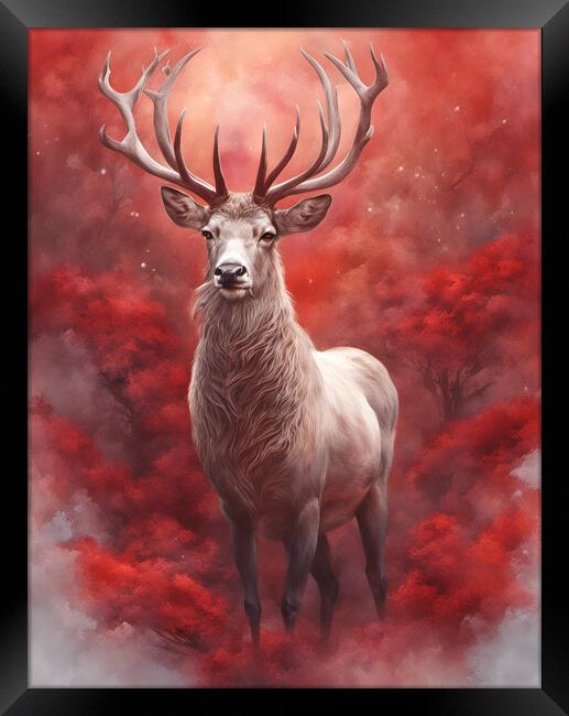 Majestic Stag Framed Print by Picture Wizard