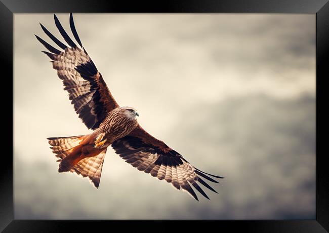 Red Kite Framed Print by Picture Wizard