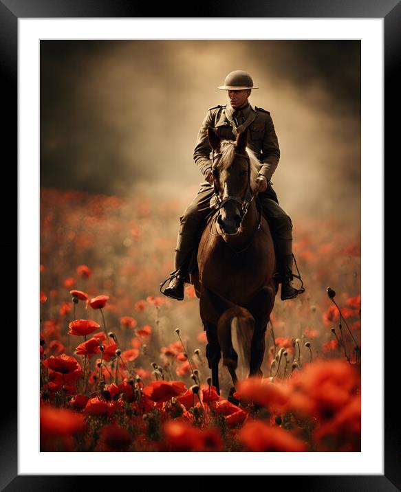 Lest We Forget Framed Mounted Print by Picture Wizard