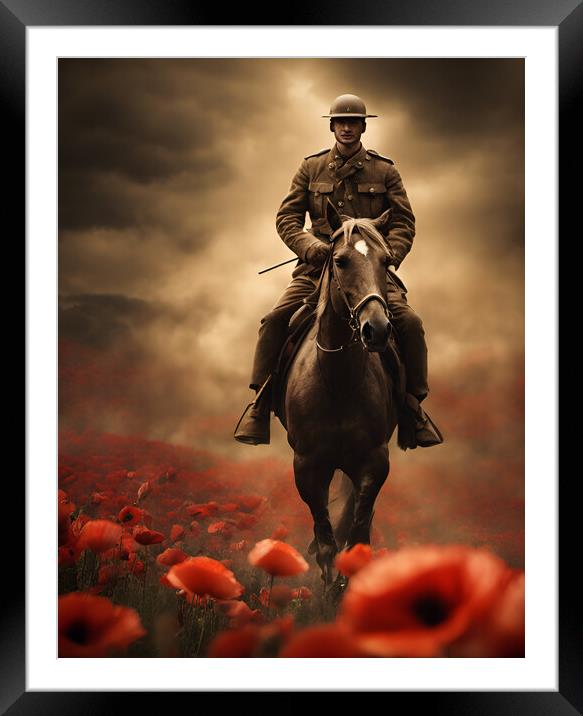 Lest We Forget Framed Mounted Print by Picture Wizard