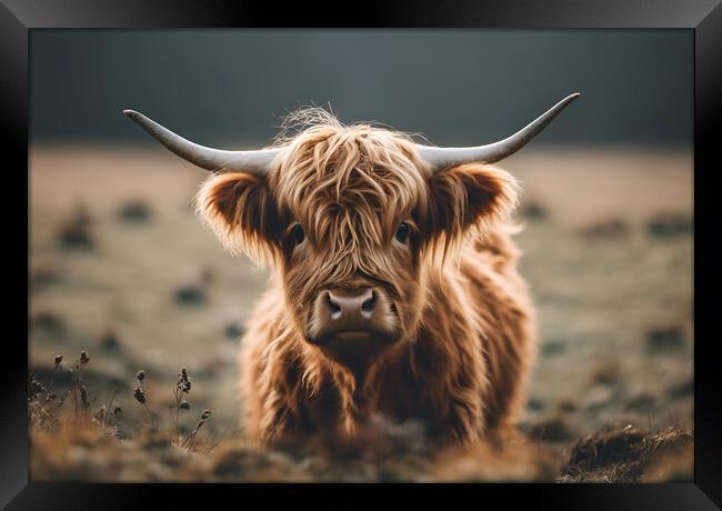 Highland Cow  Framed Print by Picture Wizard