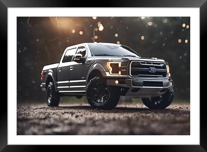Ford F150 Pick Up Framed Mounted Print by Picture Wizard