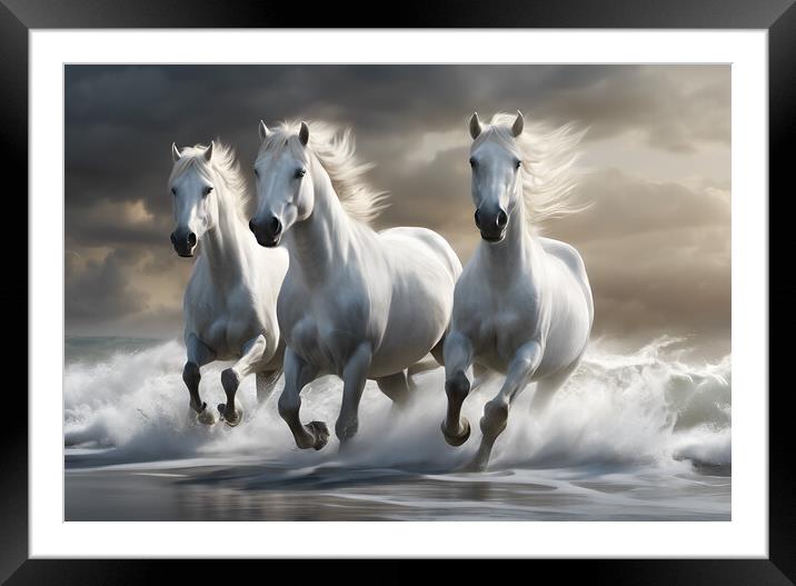 Wild Horses Framed Mounted Print by Picture Wizard