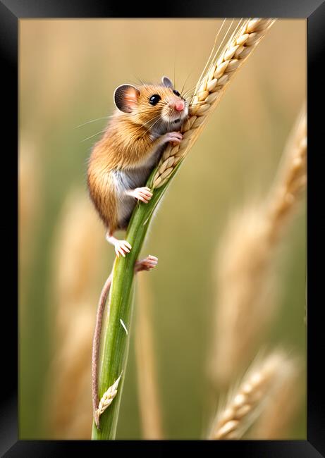 Harvest Mouse Framed Print by Picture Wizard