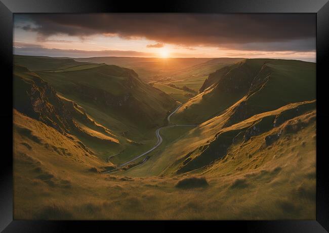 Winnats Pass Framed Print by Picture Wizard