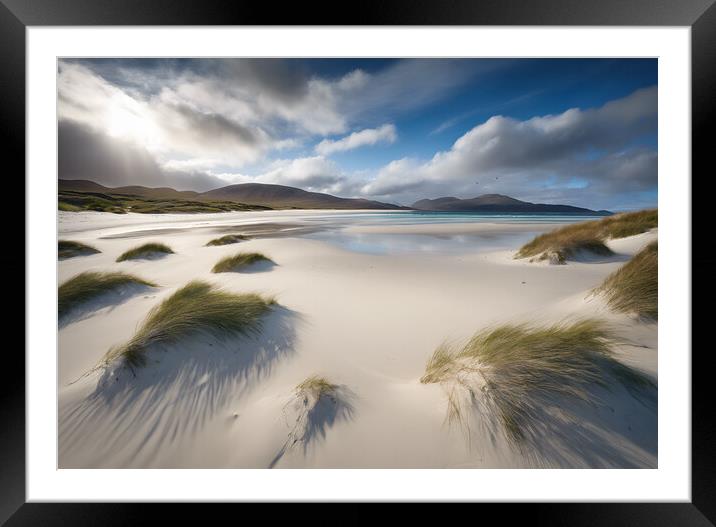 Luskentyre Beach Framed Mounted Print by Picture Wizard