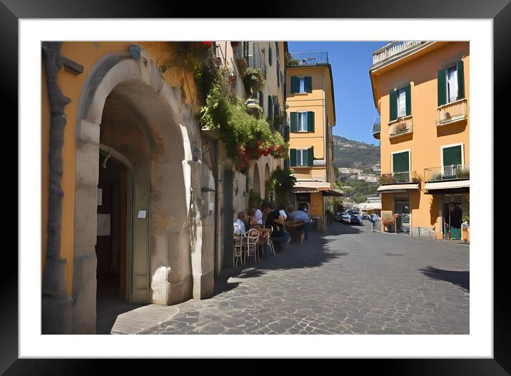 Sorrento Streets Framed Mounted Print by Picture Wizard