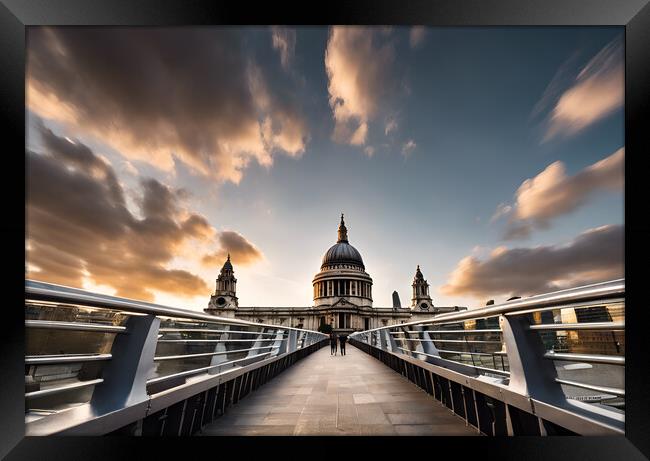 St Pauls Cathedral Framed Print by Picture Wizard