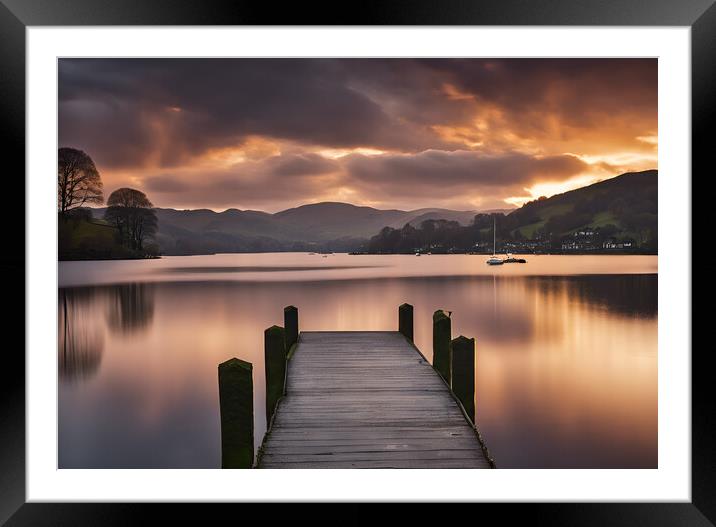 Sunrise on Lake Windermere Framed Mounted Print by Picture Wizard