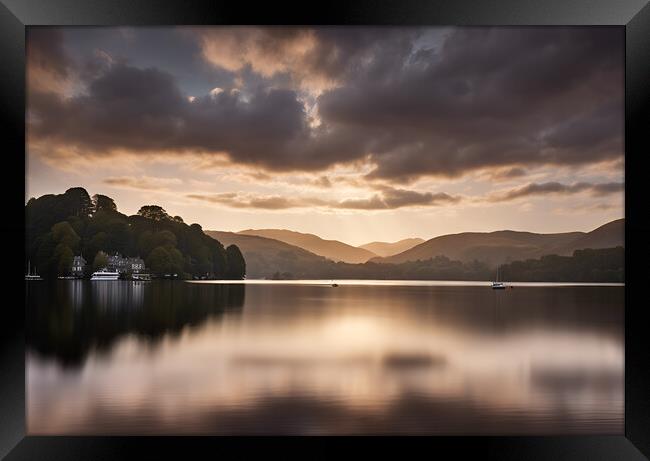 Sunrise on Lake Windermere Framed Print by Picture Wizard