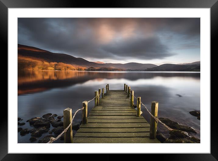 Coniston Water Framed Mounted Print by Picture Wizard